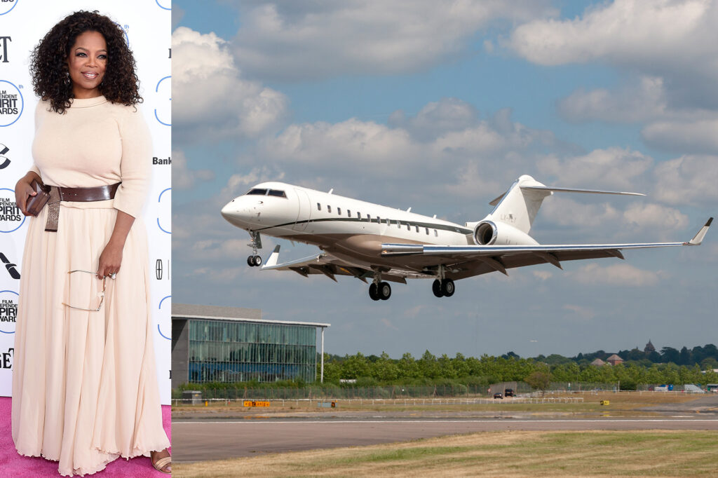Oprah and The Bombardier BD700